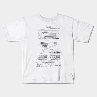 Door Check Vintage Patent Hand Drawing Kids T-Shirt